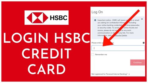 hsbc card login.